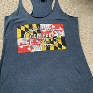 Deep Eddy Vodka Maryland Flag Navy Blue Tank Top S